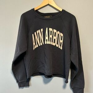 RETROBRAND Ann Arbor Academia Coastal Crewneck Small